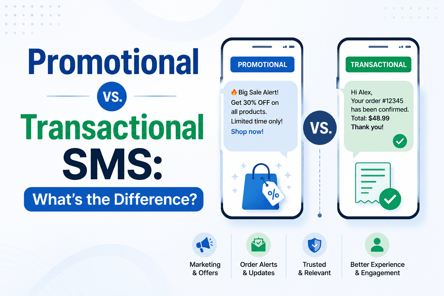 Promotional vs. Transactional SMS: What's the Difference?