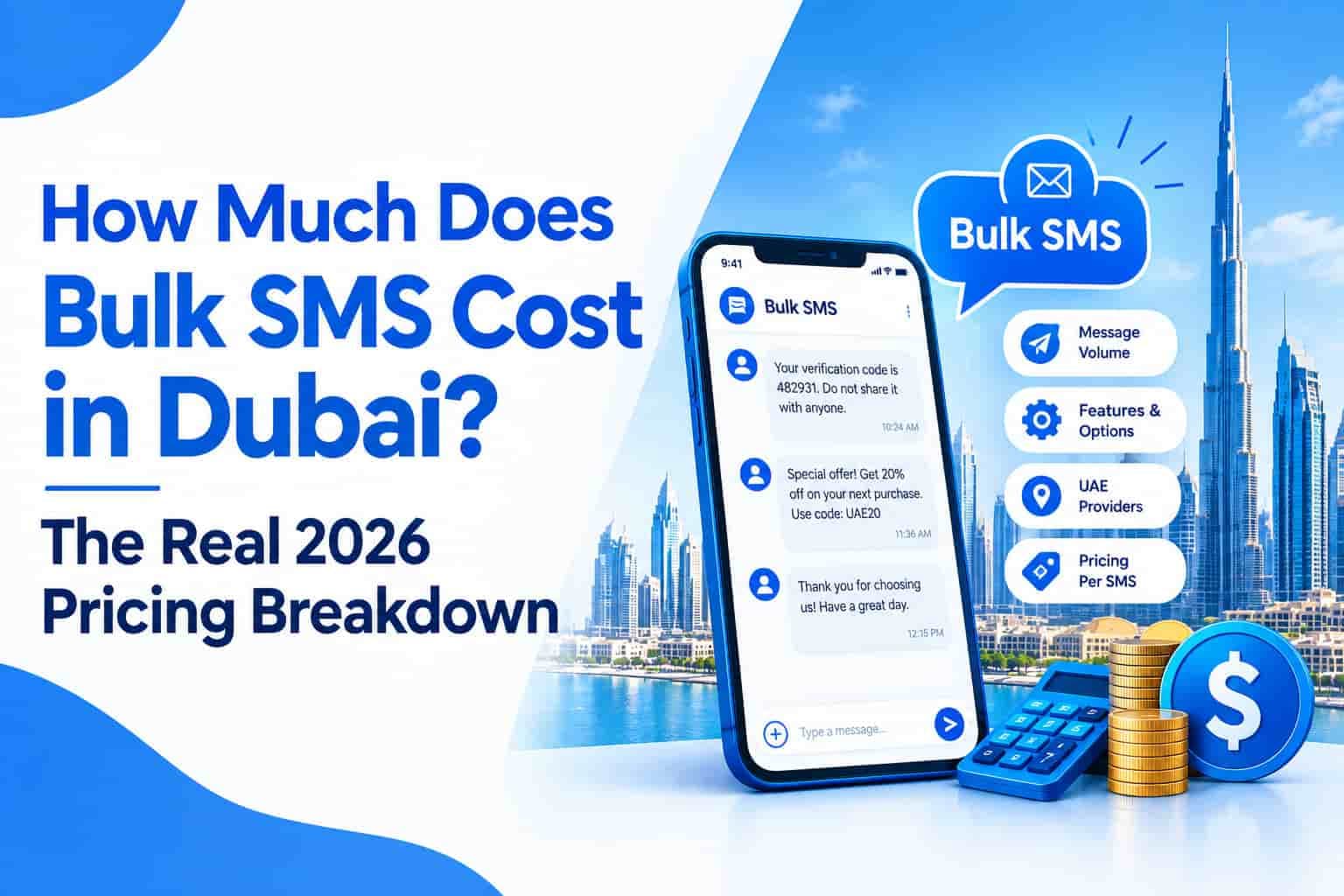 How Much Does Bulk SMS Cost in Dubai? The Real 2026 Pricing Breakdown