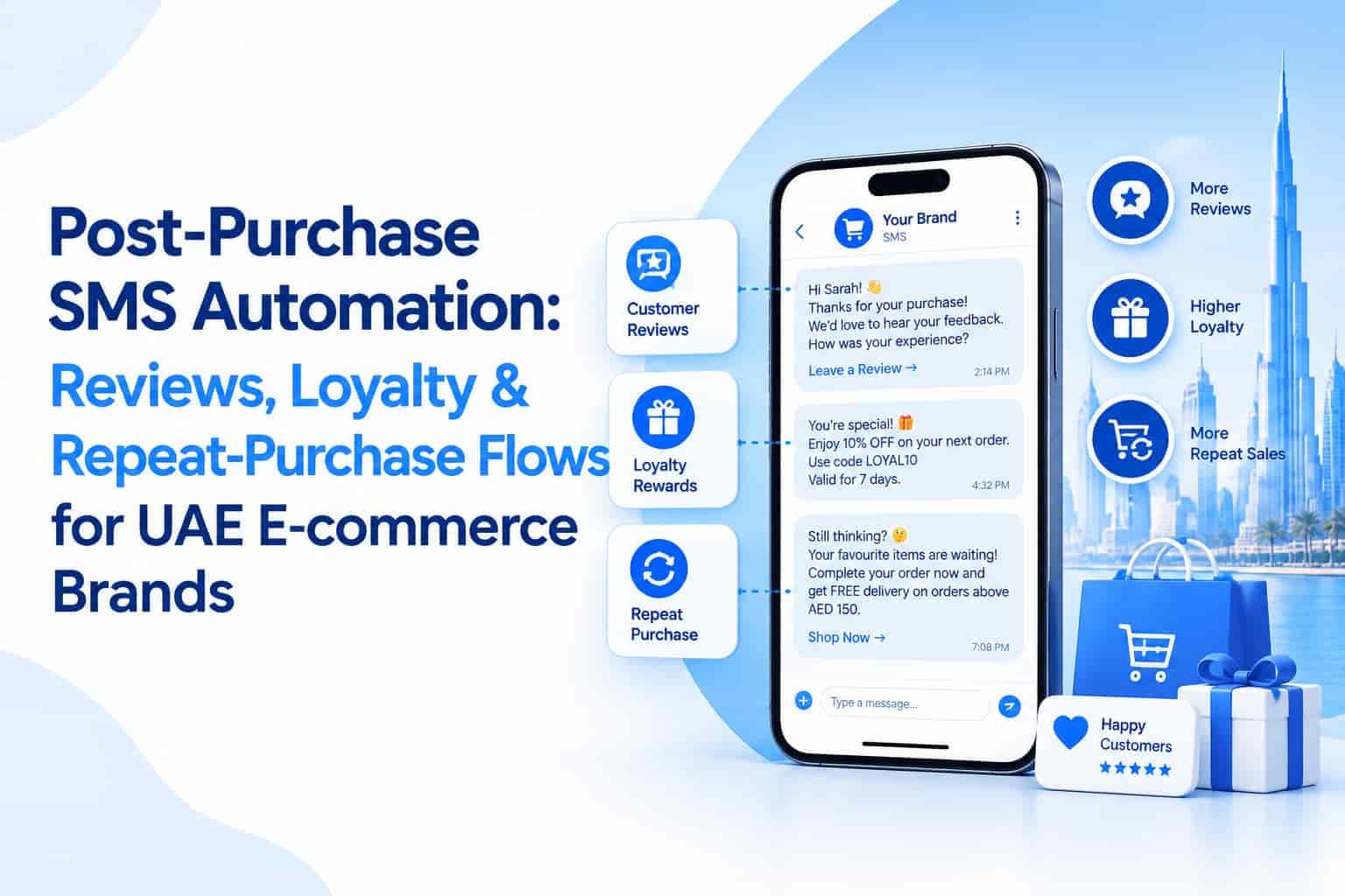 Post-Purchase SMS Automation: Reviews, Loyalty & Repeat-Purchase Flows for UAE E-commerce Brands