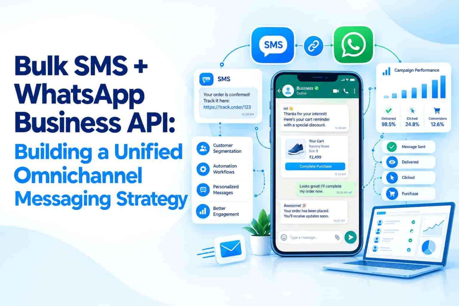 Bulk SMS + WhatsApp Business API: Building a Unified Omnichannel Messaging Strategy
