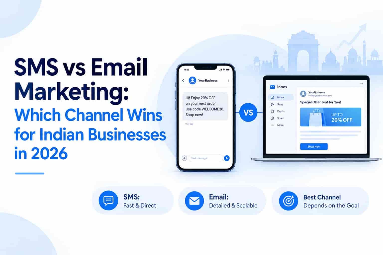 SMS vs Email Marketing: Which Channel Wins for Indian Businesses in 2026