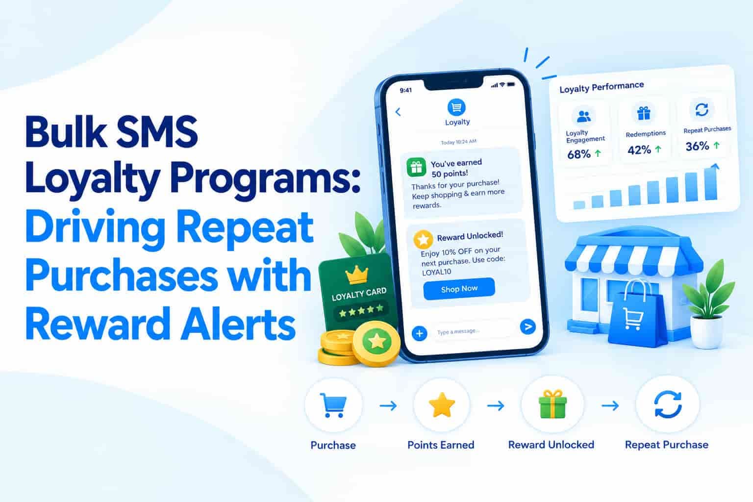 Bulk SMS Loyalty Programs: Driving Repeat Purchases with Reward Alerts