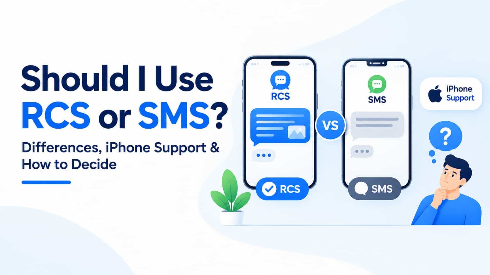 Should I Use RCS or SMS? Differences, iPhone Support & How to Decide