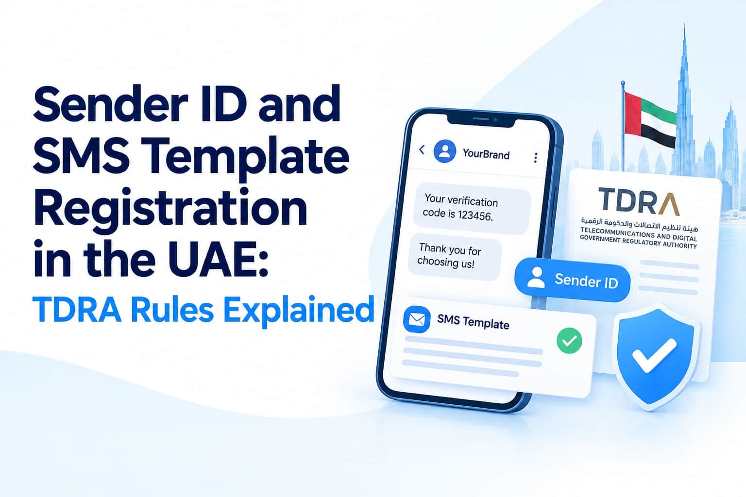 Sender ID and SMS Template Registration in the UAE: TDRA Rules Explained