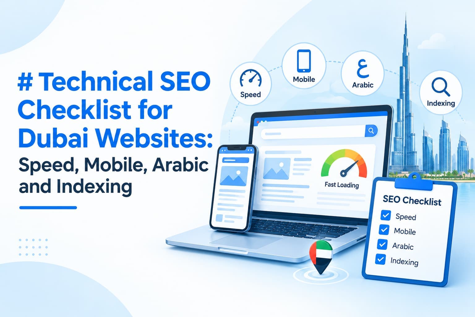 Technical SEO Checklist for Dubai Websites: Speed, Mobile, Arabic and Indexing