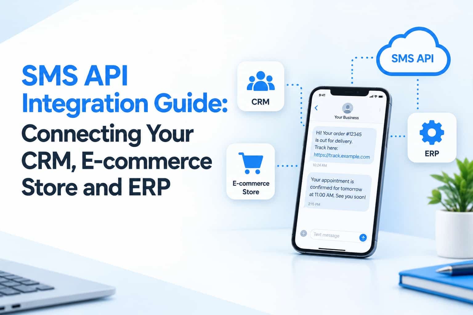 SMS API Integration Guide: Connecting Your CRM, E-commerce Store and ERP